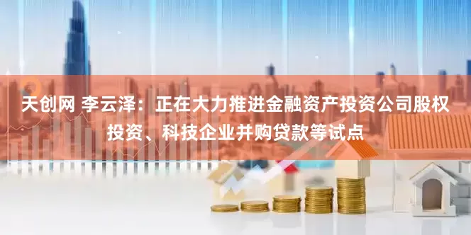 天创网 李云泽：正在大力推进金融资产投资公司股权投资、科技企业并购贷款等试点